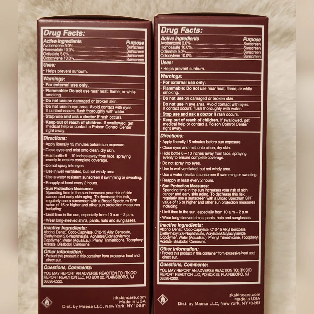 In the Know Broad Spectrum SPF 30 Sunscreen Setting Mist 3.3 oz Set of 2 New